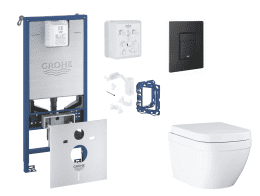 Grohe Rapid SLX Wand-WC Set Triple Vortex, SoftClose & Even phantom black