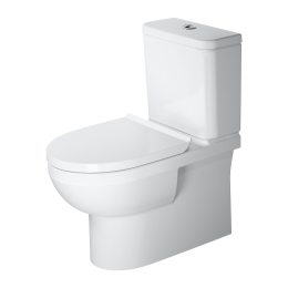 Duravit No.1 Stand-WC Kombination, Becken, Sitz und Spülkasten, Zulauf rechts/links