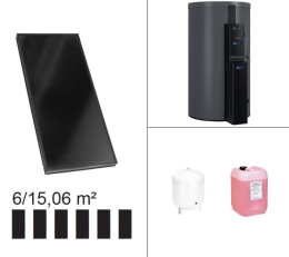 Viessmann Paket Vitosol 200-FM, 6x SV2F, HU Vitocell 140-E 950l SEIC vitographite