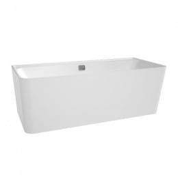 Villeroy & Boch Collaro Vorwand-Badewanne mit Verkleidung 180x80 cm weiß/weiß, Ab-/Überlaufgarnitur