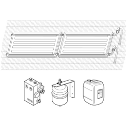 Weishaupt Paket Aufdach horizontal 2x1 AH F2, Solarsystem