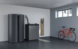 Viessmann Paket Vitoligno 300-C VL3C, 12 kW Vitocell 320-M SVHA 750l vitographite