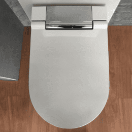 Geberit AquaClean Sela Wand-Dusch-WC Komplettanlage mit WC-Sitz weiß