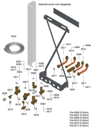 Viessmann Montagerahmen Vitodens 100/200-W Kombi Aufputz EU/CH