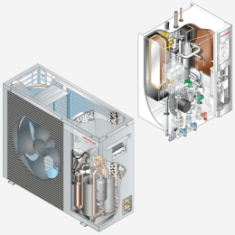 Weishaupt Paket WSB 6-A-RME-AI Luft/Wasser-Wärmepumpe inkl. Kühlung
