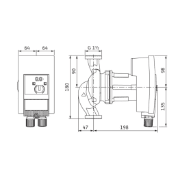 wilo Umwälzpumpe Wilo Yonos MAXO plus 25/0,5-12 PN10, 230V/50Hz