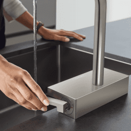 Hansgrohe Aquno Select M81 Küchenarmatur, ausziehbar, schwenkbar edelstahl gebürstet