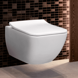 Villeroy & Boch Venticello Wand-WC mit Sitz SoftClosing, DirectFlush, Alpinweiß