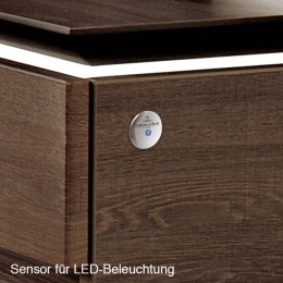 Villeroy & Boch Artis Aufsatzwaschtische mit Legato LED-Waschtischunterschrank 160 cm mit 4 Auszügen