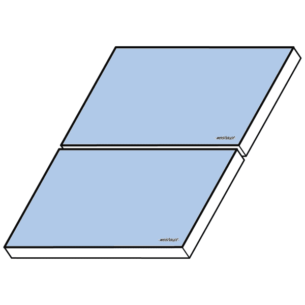 Weishaupt Flachkollektoren WTS-F2 K6 2er-Feld Aufdach horiz. mehrr. 2/1x2-AHM