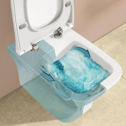 VitrA Matrix Wand-Tiefspül-WC, mit VitrAhygiene Beschichtung, mit WC-Sitz