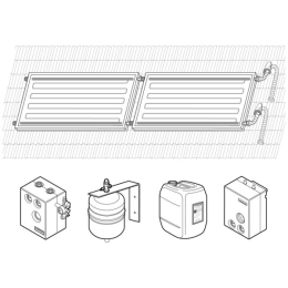 Weishaupt Paket Aufdach horiz. 2x1 AH F2 in Verbindung mit Kombispeicher