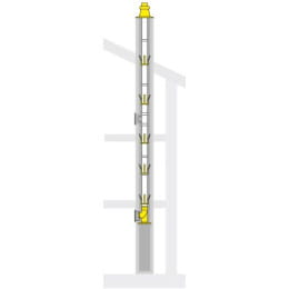 Weishaupt Erweiterungs-Set WAL-PP-E-80-S-INOX DN 80 für Schachtmontage