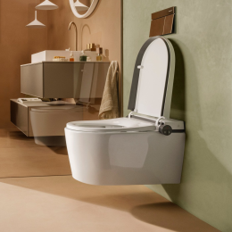 Hansgrohe LavaPura Element S Wand-Dusch-WC Komplett Set AquaHelix Flush, SmartClean, HygieneEffect,