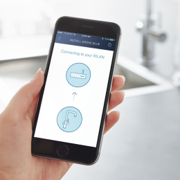 Grohe Blue Home Spültischarmatur Connected, mit Kühleinheit und Wasserfilter, verchromt