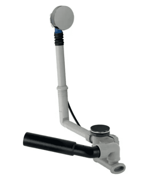 Geberit Ab- und Überlaufgarnitur für Badewannen, Länge 260 mm, Montageset, verchromt