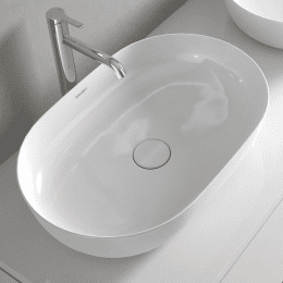Duravit Luv Aufsatzbecken ohne Hahnlochbank 60 x 40 cm, ohne Hahnlochbank, mit wondergliss