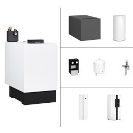 Viessmann Paket Vitoladens 300-C 2-stufig mit Vitocell 100-W CVAA nebengestellt