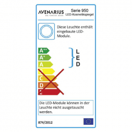 Avenarius LED Kosmetikspiegel Standmodell mit Akku 5-fach Ø 200 mm