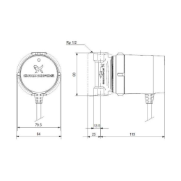 GRUNDFOS Zirkulationspumpe Grundfos Comfort 15-14 B PM, DN15(1/2"), 230V