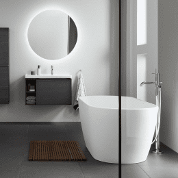 Duravit D-Neo freistehende Badewanne, oval 1600x750 mm weiß matt