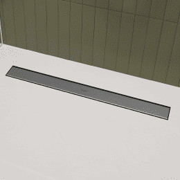 Hansgrohe RainDrain Go Duschrinne 70 cm mit beidseitigem Rost, Edelstahl gebürstet