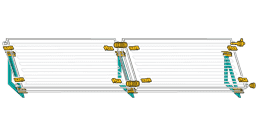 Weishaupt Weishaupt Flachkollektoren WTS-F2 K5 4er-Feld Flachdach horiz. 4/4x1-FH-45°