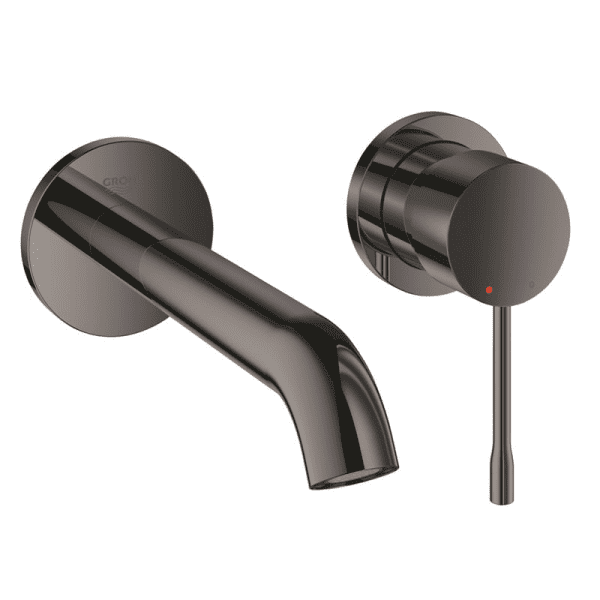 Grohe Essence Waschtischarmatur M, 2-Loch Montage, Hard Graphite