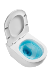 kielle Oudee Wand-WC mit Softclose-Sitz, Vortex Rimless+, weiß