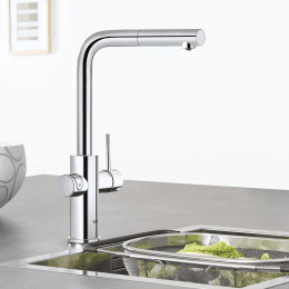 Grohe Blue Home Spültisch Einhebelmischer mit Filterfunktion und Kühleinheit, verchromt