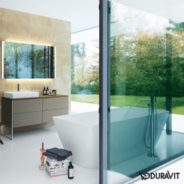 Duravit DuraSquare freistehende Badewanne, eckig 1850x850 mm weiß matt