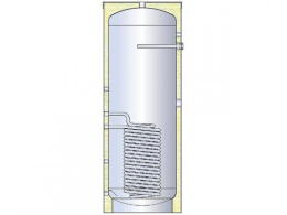 TML Warmwasserspeicher ECO1 400, Edelstahl V4A, mit einem Wärmetauscher, Inhalt 415 L