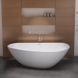 Riho Granada freistehende Badewanne 170 x 80 x 60 cm seidenmatt