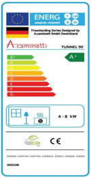 Kaminofen A.Caminetti Tunnel 90 - 6 kW