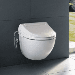 Geberit AquaClean - Dusch-WC 4000 mit WC-Sitz SoftClosing, Rimfree, Alpinweiß