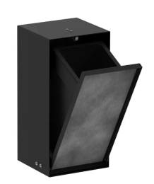 Hansgrohe XtraStoris Rock Unterputz-Abfallbehälter 2,5 l, schwarz matt