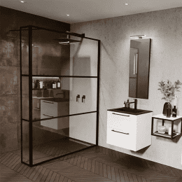 Riho Grid 402 feste Duschwände aus Klarglas für Walk-In-Dusche 200 cm Höhe