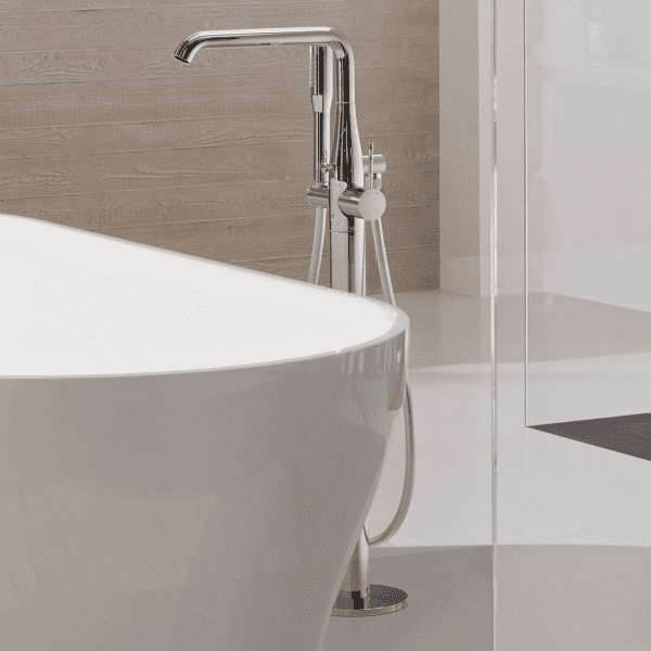 Grohe Essence Badewanne Einhebelmischer Bodenmontage verchromt