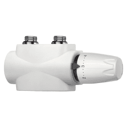 IMI HEIMEIER Ventilblock IMI Multilux 4-Set DX, Zwei-und Einrohrbetrieb, DN20(3/4"), weiß RAL 9016