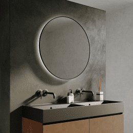 Riho Shield Badspiegel Rund mit Beleuchtung und Bewegungssensor