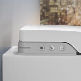 Roca Inspira In-Wash Stand-Dusch-WC-Kombination, Komplettanlage mit WC-Sitz