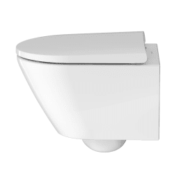 Duravit D-Neo Wand-WC mit WC-Sitz, mit HygieneGlaze, weiß