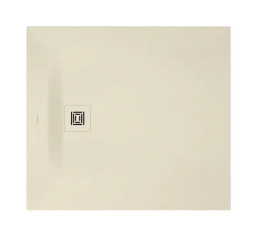 Duravit Sustano Duschtasse 100x90 cm, DuraSolid, Creme matt