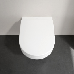 Villeroy & Boch Architectura - Wand-WC, mit Sitz SoftClose, Rimless, mit CeramicPlus Alpinweiß
