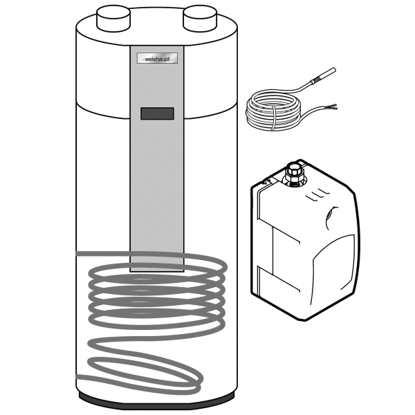 Weishaupt Paket WWP T 300 WA Trinkwasser-Wärmepumpe für WTC-OB H-0