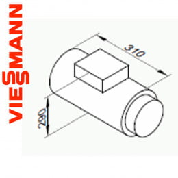 Viessmann Vorheizregister Vitovent 300-W (300 cbm)