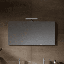 Riho Porto Square 120 x 46 cm Doppelwaschtisch mit Waschtischunterschrank und LED-Spiegel