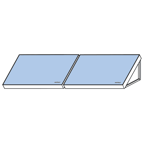 Weishaupt Flachkollektoren WTS-F2 K5 2er-Feld Flachdach horiz. 2/2x1-FH-30°