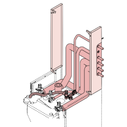 Weishaupt Rohrgruppe WHI pipe K-115P-r #1 WTC-GB15/25K-P80/115+KI,Anschluss rechts