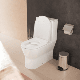 Hansgrohe EluPura Original S - WC-Kombination mit SoftClose-Sitz, Vario-Abgang, AquaChannel Flush, R